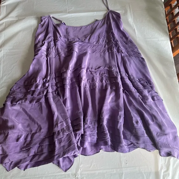 DKNY Purple Pleated Skirt