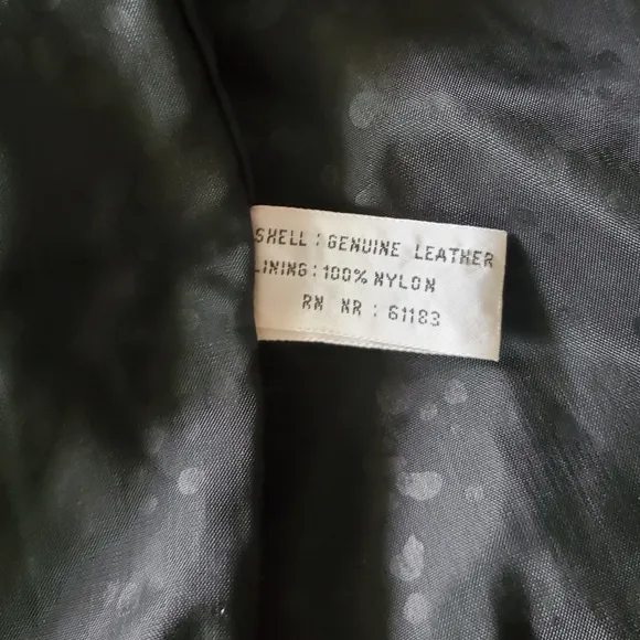 Donna Pelle Leather Black Trench Coat. Size Medium.