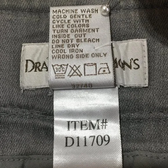 Draper's &amp; Damon's Womens M Stretch Denim Jacket Bead Embellishments Crew Neck