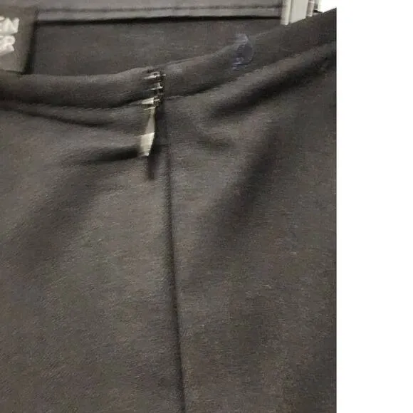 Eileen Fisher Petite Wool Blend Black Skirt Large PL