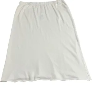 Eileen Fisher White Lightweight Organic Cotton French Terry A-Line Skirt 2X NWT