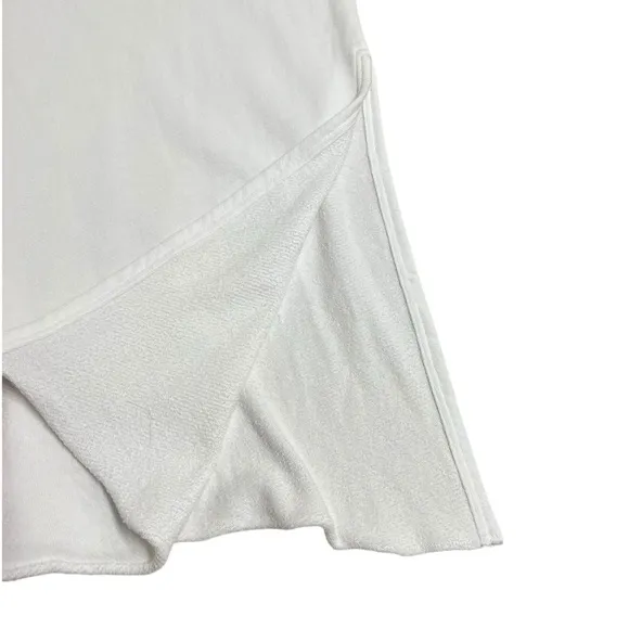 Eileen Fisher White Lightweight Organic Cotton French Terry A-Line Skirt 2X NWT