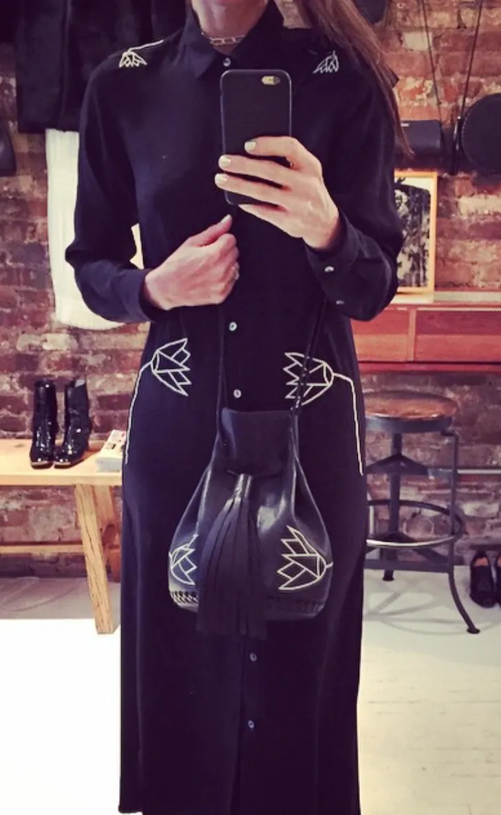 Embroidered Blouse Dress