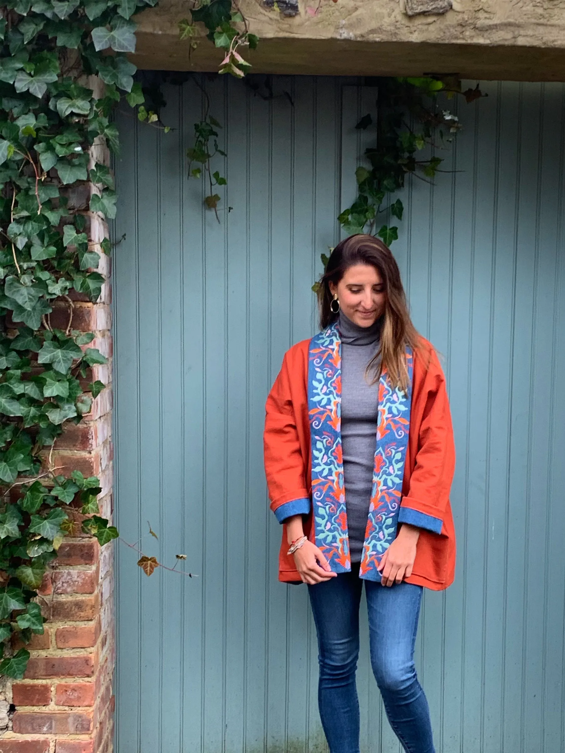 Embroidered Reversible Jacket