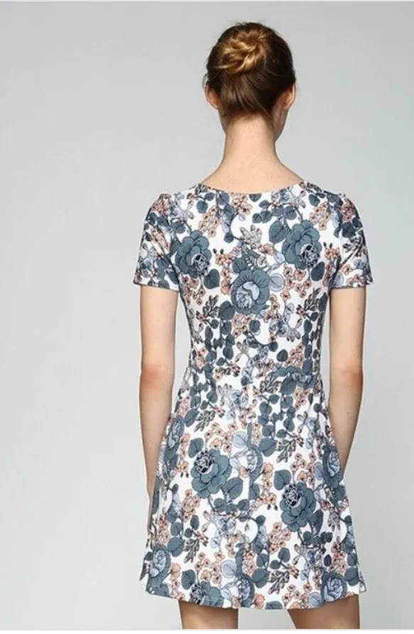 Floral Jersey Crossover Dress (Mother: Mommy and Me)