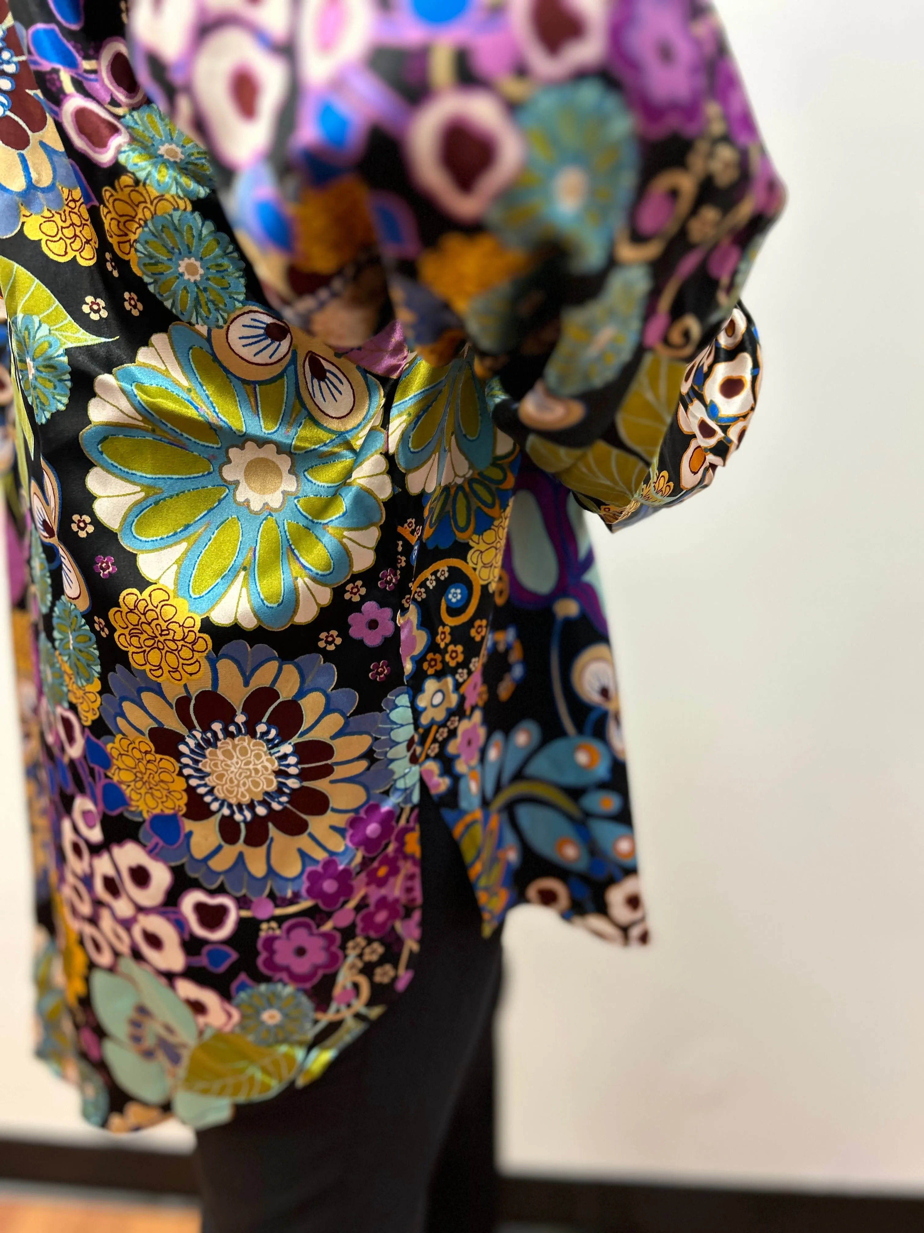 Floral Satin Blouse