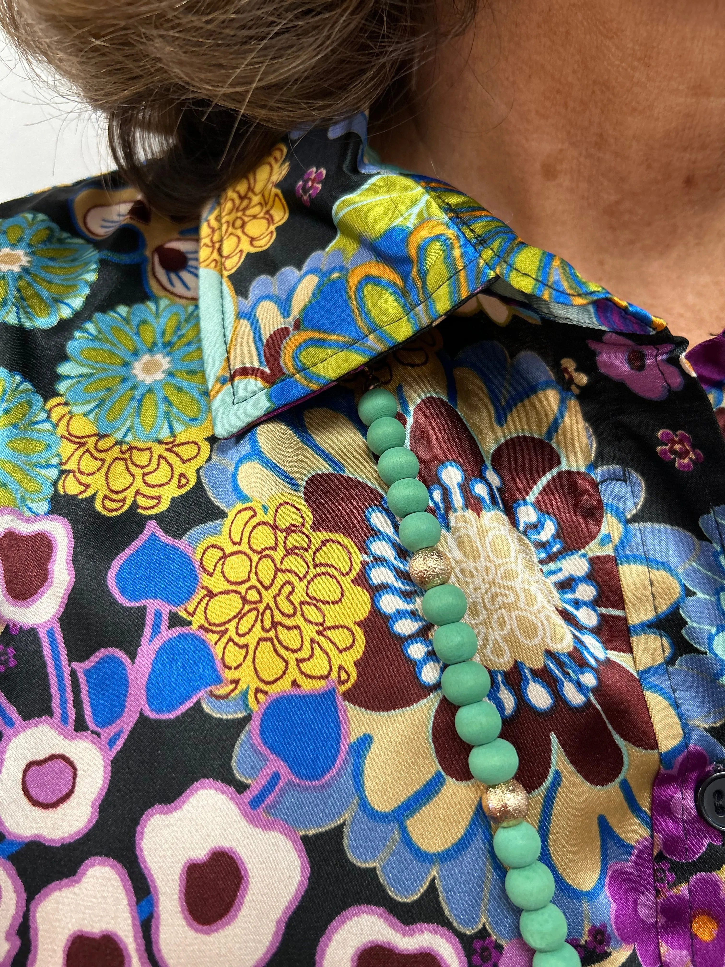Floral Satin Blouse
