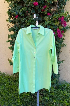 Foxcroft Pamela Essential Stretch Non-Tunic in Sweet Kiwi