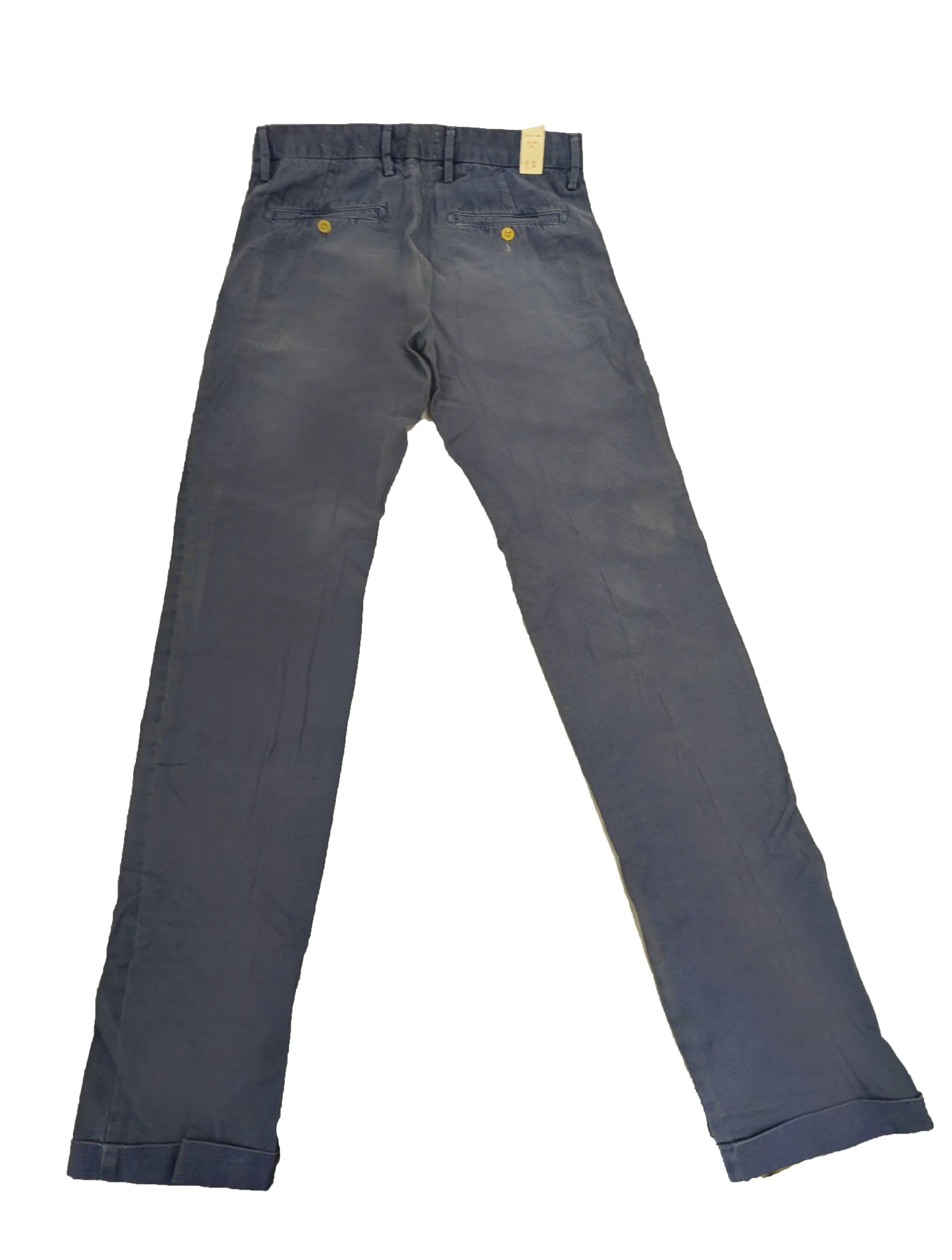 GANT RUGGER Men's Laundered Blue Canvas Chinos 193016 $165 NWT