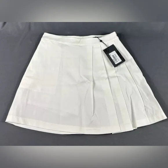 G/Fore G4 Womens Golf Skort 4 White Nylon Spandex