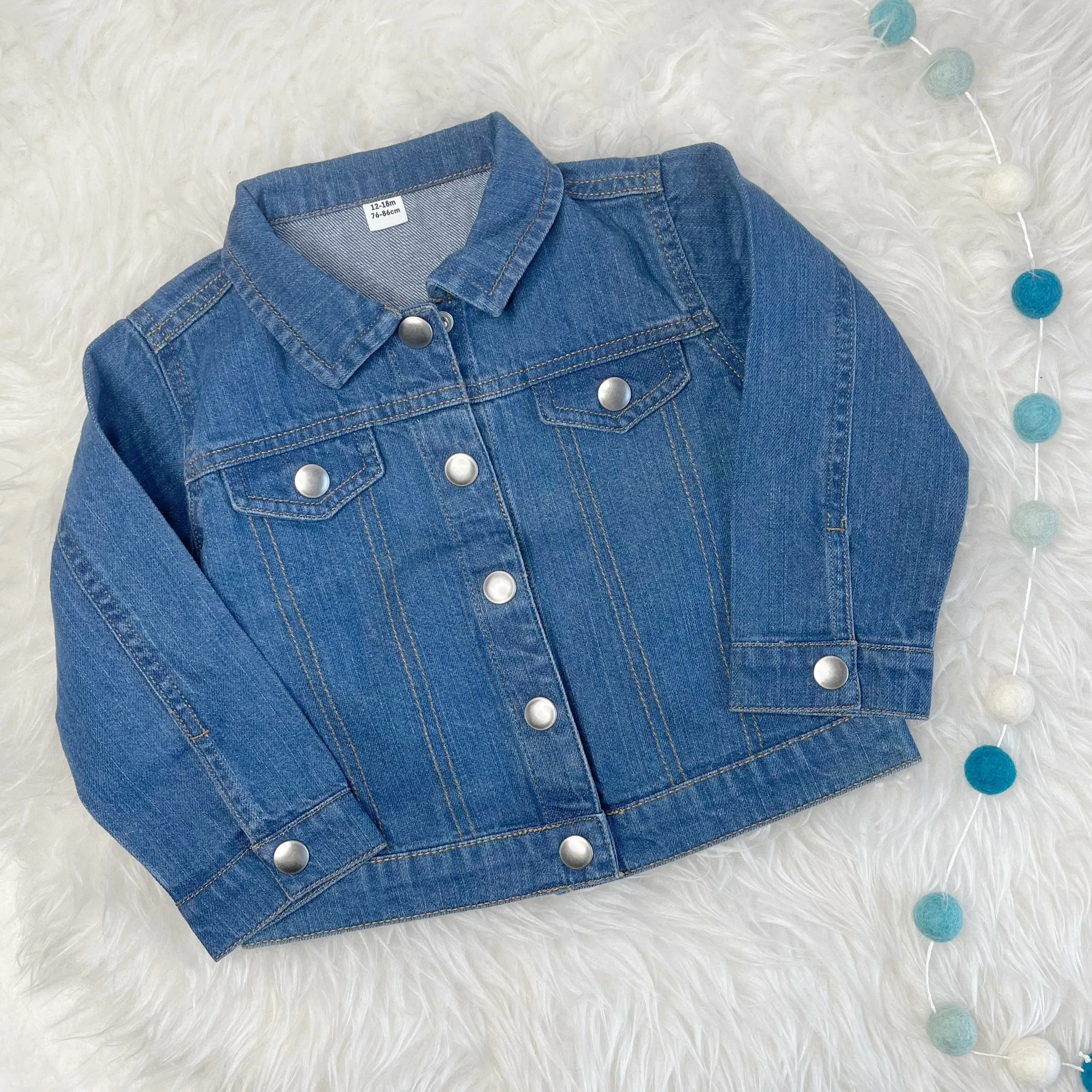 Girls Personalised Dinosaur Denim Jacket