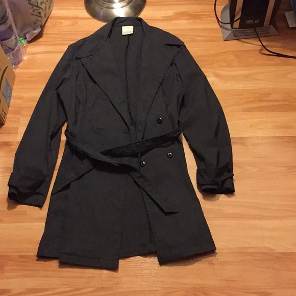 Gray trench coat