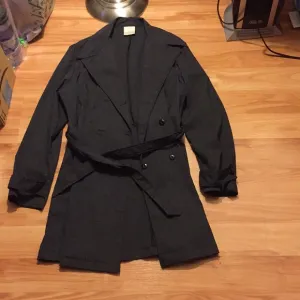 Gray trench coat