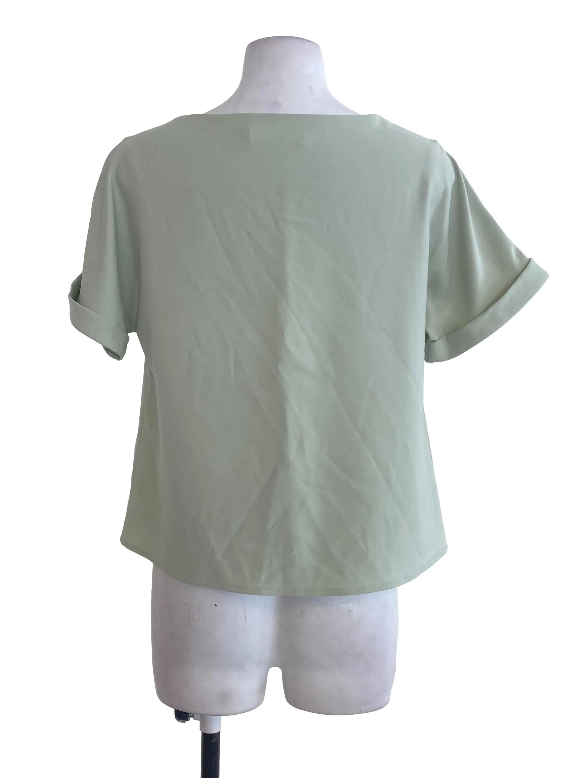 Green V Neck Top