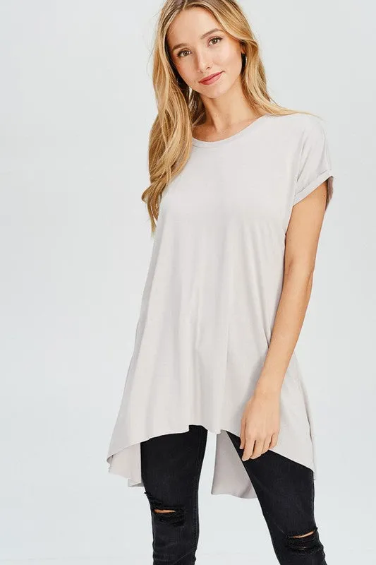 HARVEY BACK SLIT BLOUSE IVORY
