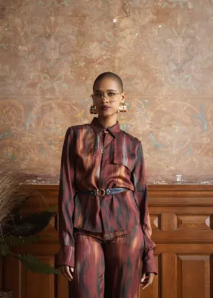 Ikat Trench Shirt