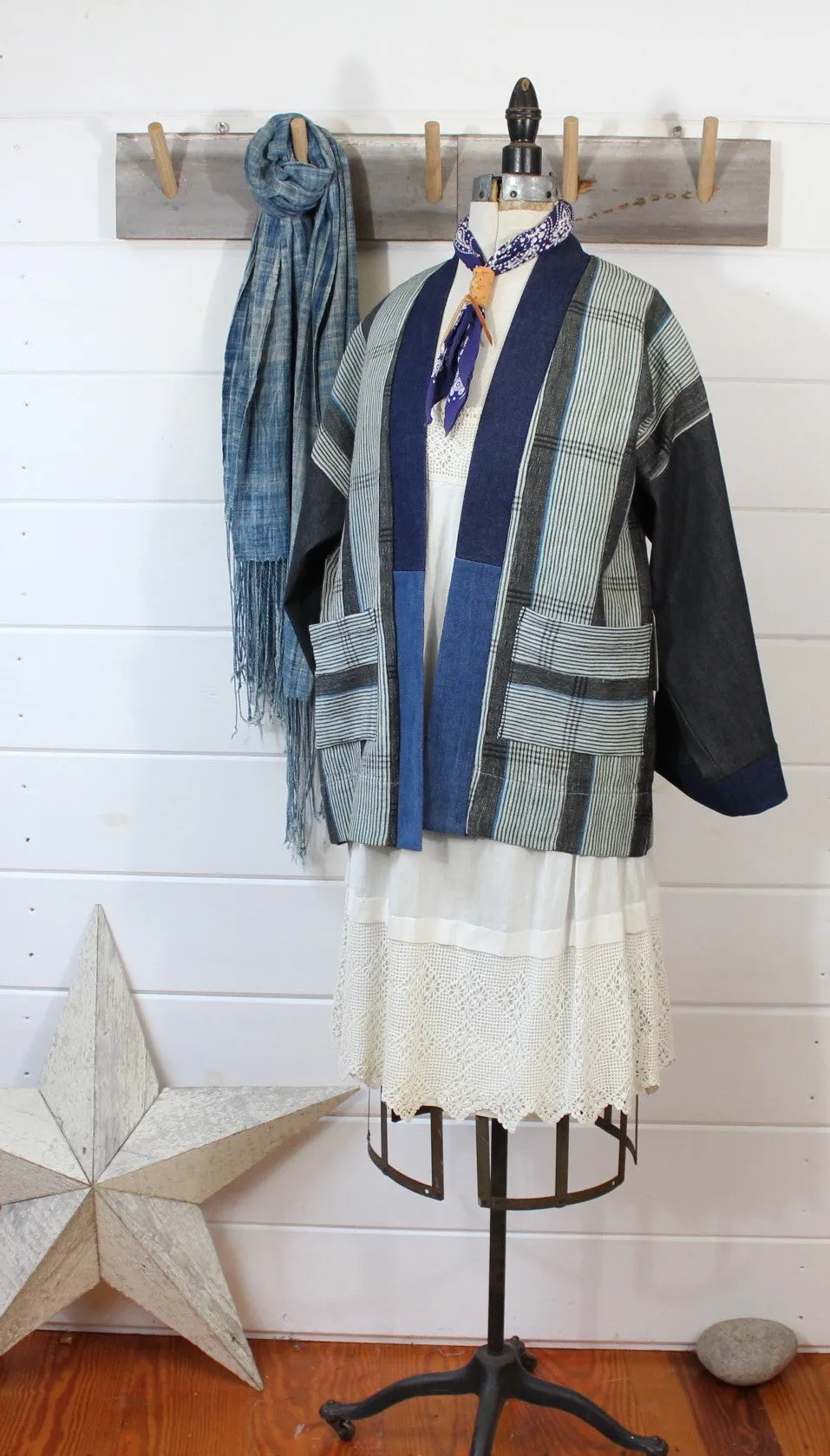 Indigo   Denim Haori Jacket
