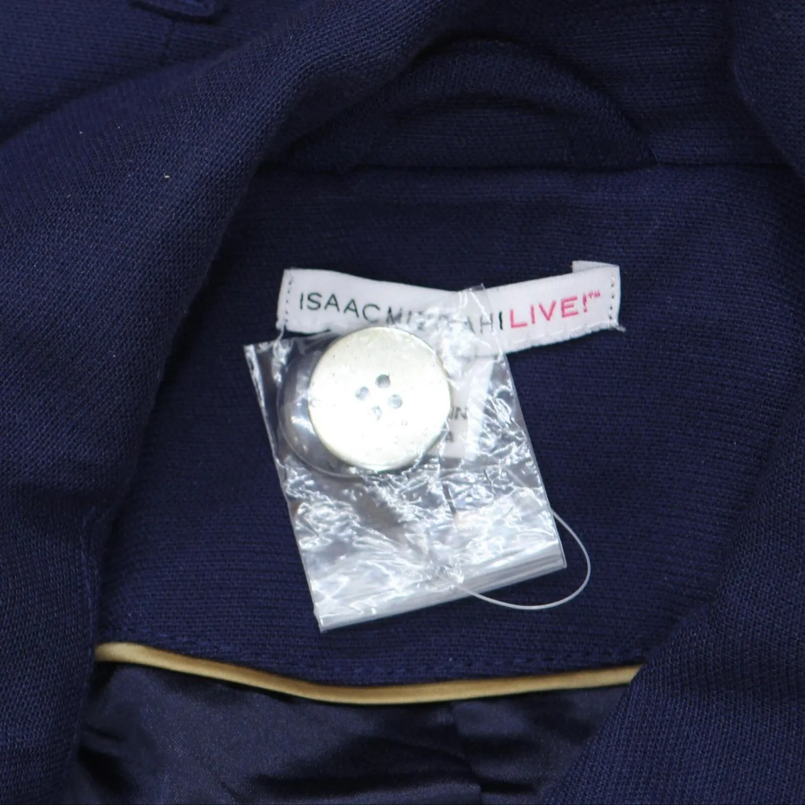 Isaac Mizrahi Live! Womens Knit Trench Coat A273647 Dark Navy Blue 14