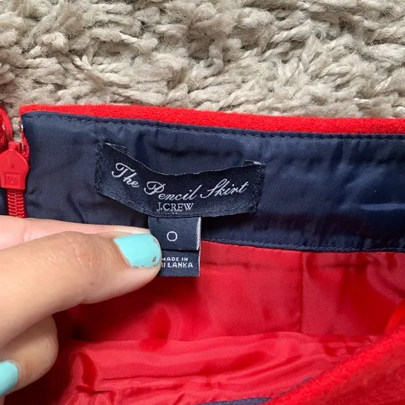 J crew// wool skirt size 0