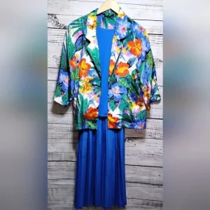 Jamboree Hawaiian Outfit Set size 6 in Blue Tropical Vacation Resort Relaxation