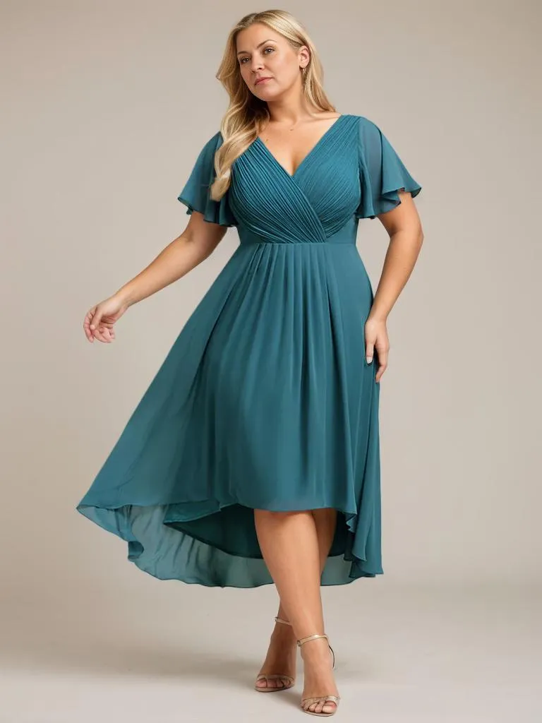 Jerry plus size summer bridesmaid dress