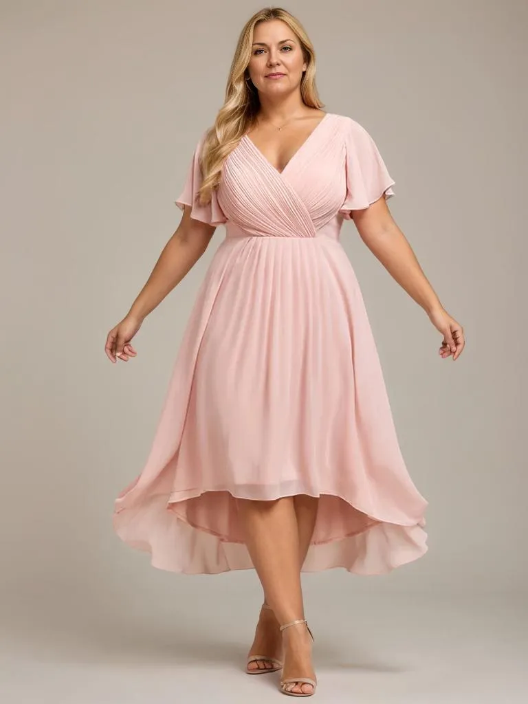 Jerry plus size summer bridesmaid dress