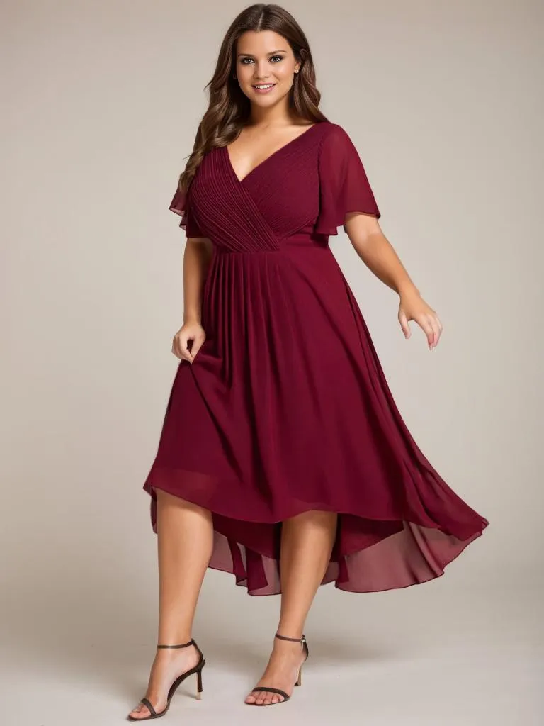 Jerry plus size summer bridesmaid dress