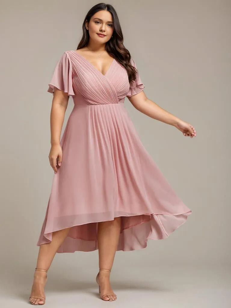 Jerry plus size summer bridesmaid dress