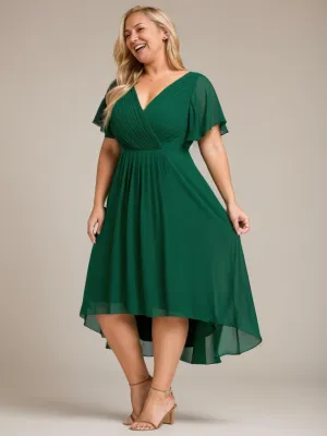 Jerry plus size summer bridesmaid dress