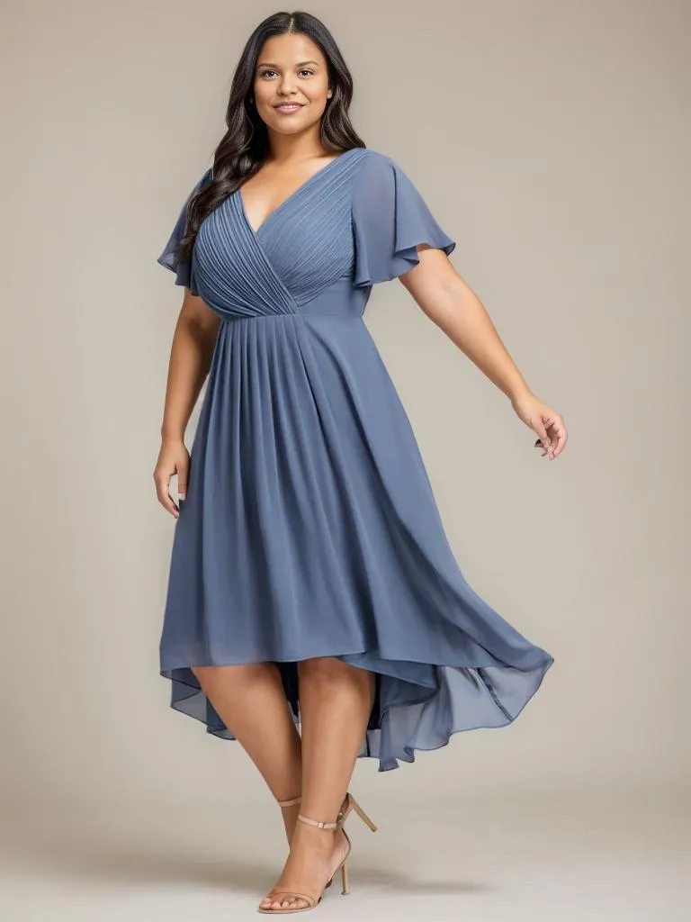 Jerry plus size summer bridesmaid dress