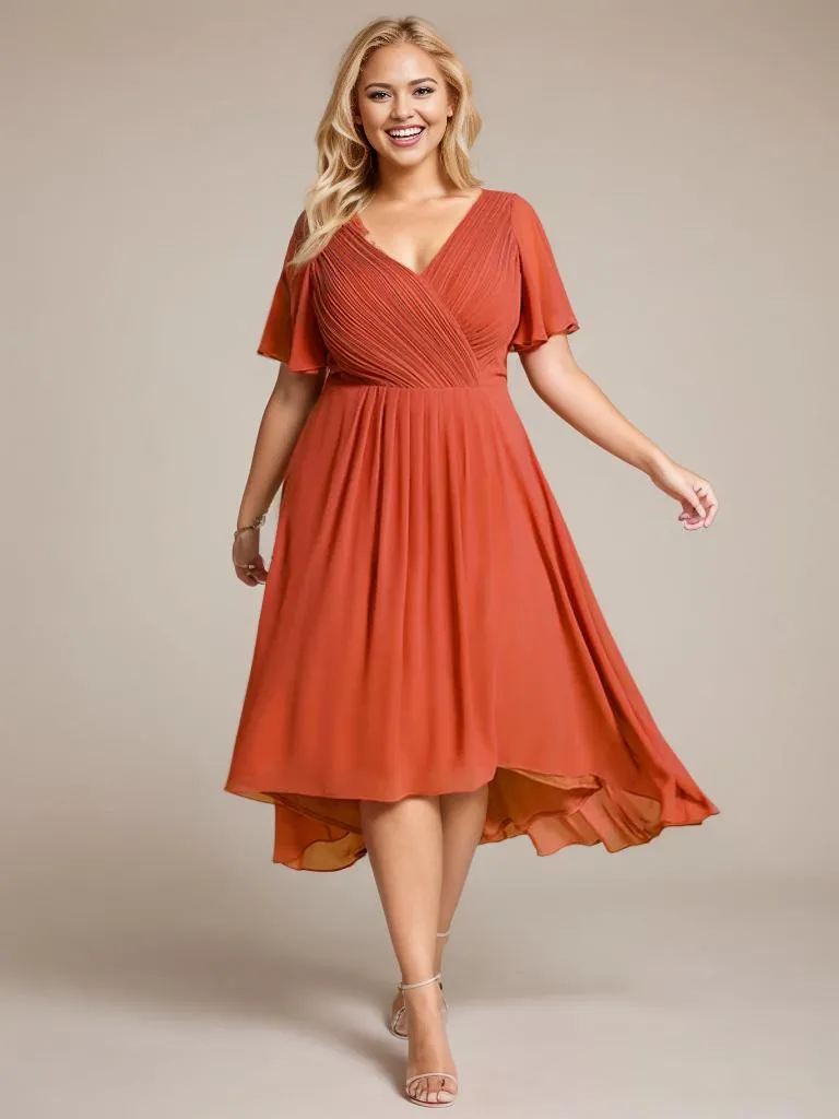 Jerry plus size summer bridesmaid dress
