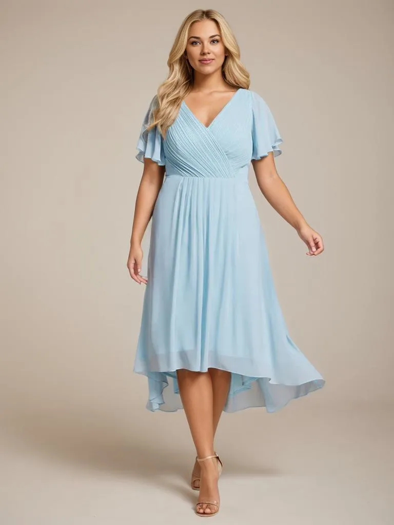Jerry plus size summer bridesmaid dress