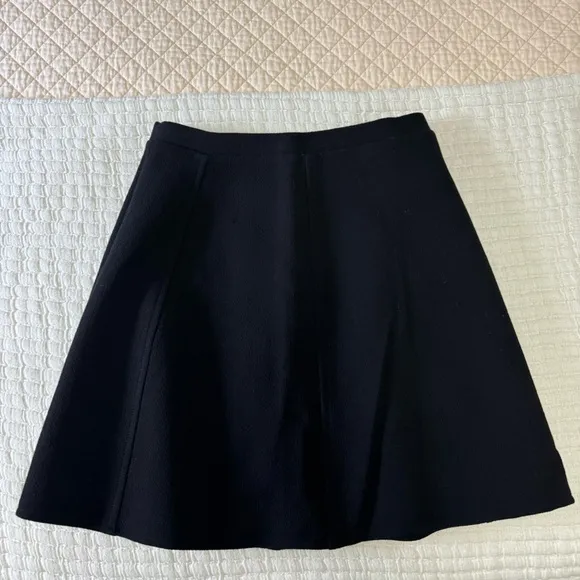 Jill Stuart A Line Wool Crepe Mini Skirt