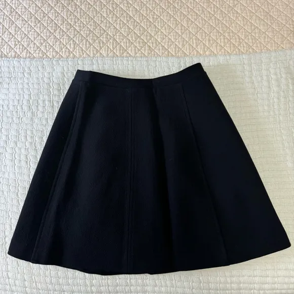 Jill Stuart A Line Wool Crepe Mini Skirt