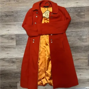 Jungal orange trench coat