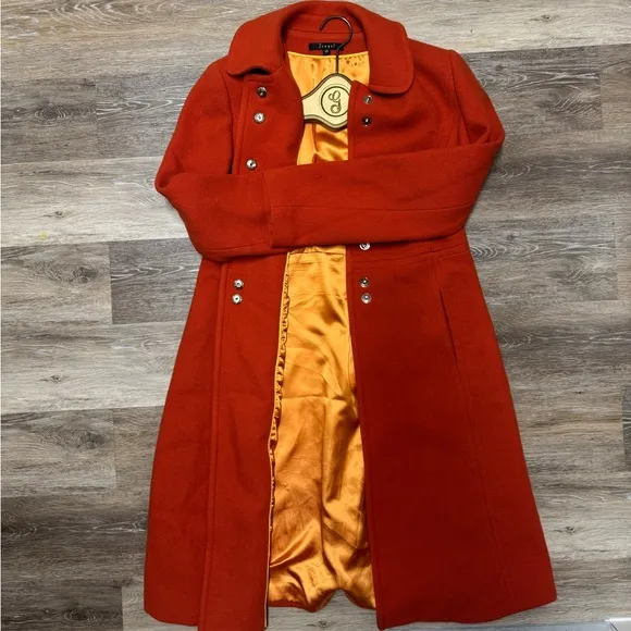 Jungal orange trench coat