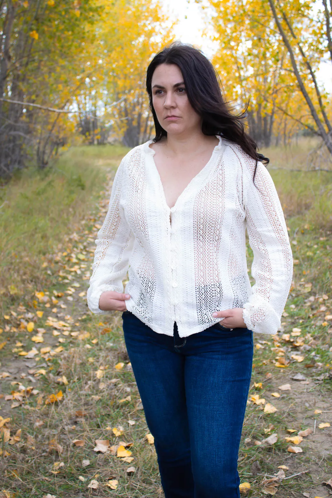 Keelin V-Neck Lace Shirt