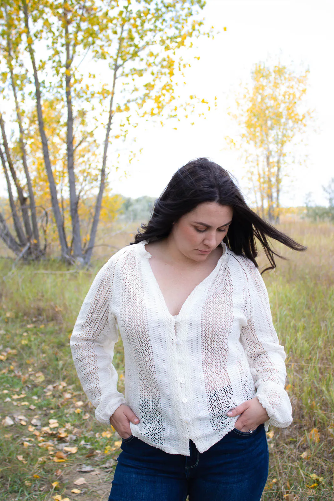 Keelin V-Neck Lace Shirt