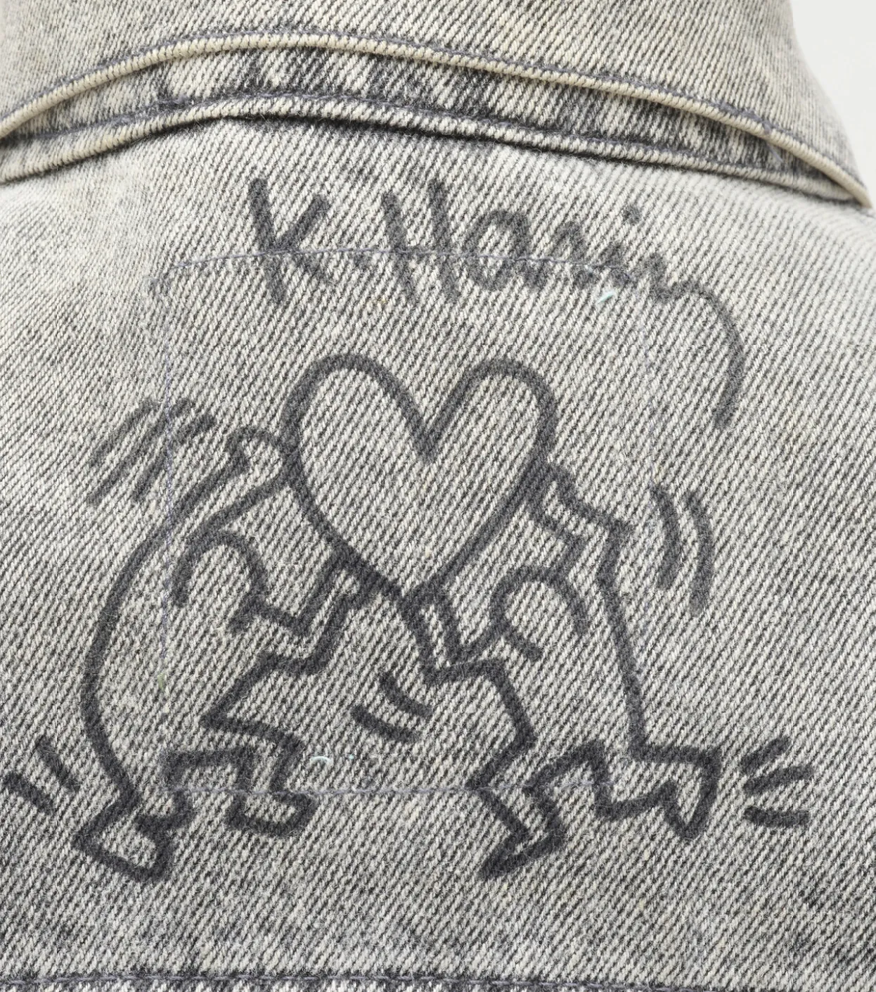 Keith Haring: Love Original Drawing on Jacket hand signed