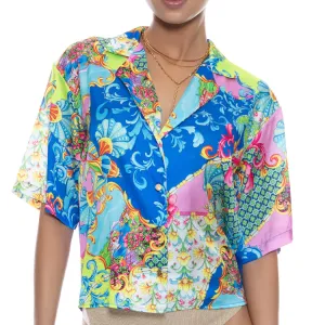 LA COSTA - Short Sleeve Collared Blouse