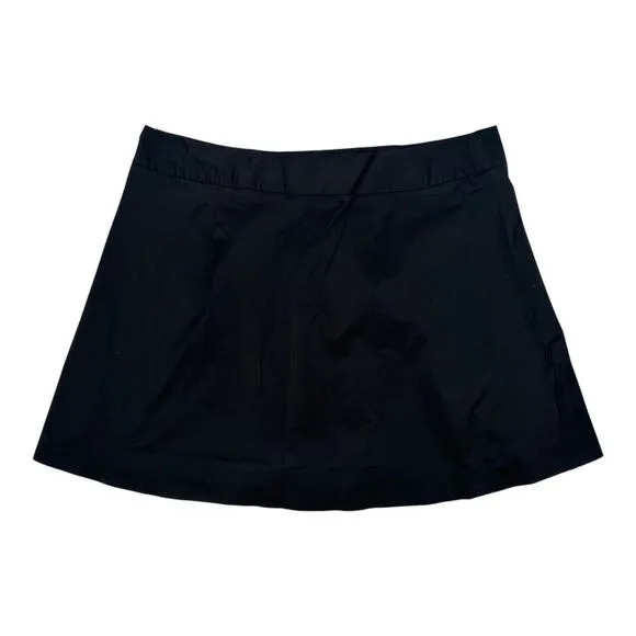 Lane Bryant Skirt Plus Size 28 4X A-Line Satin Black Witch Goth Skater Grunge
