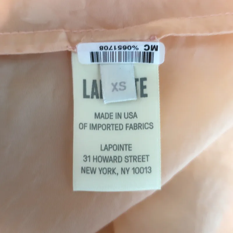 LAPOINTE Sheer Trench Coat Peach Size Extra Small