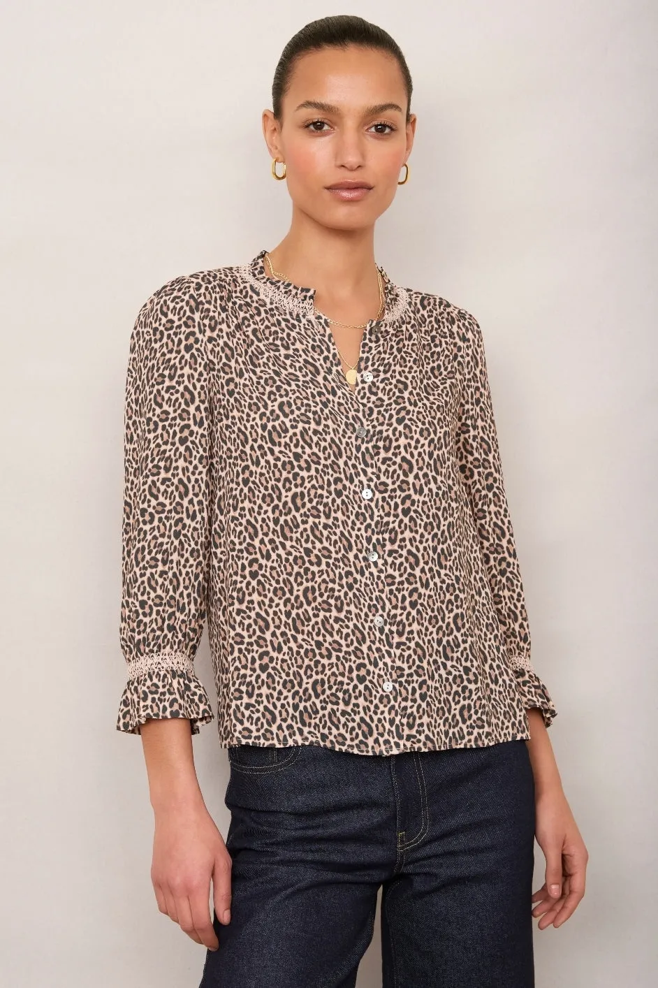 Lexi Blouse - Leopard