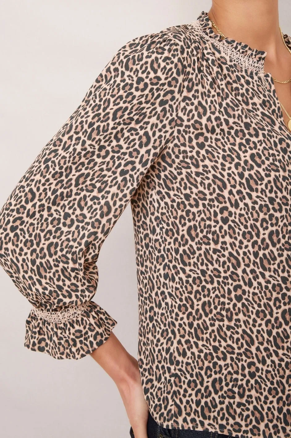 Lexi Blouse - Leopard