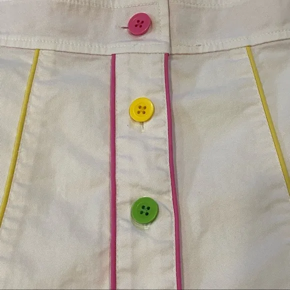 Lilly Pulitzer White A-Line Skirt Sz 8