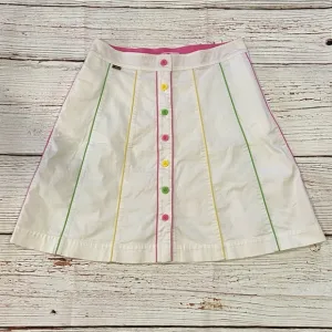 Lilly Pulitzer White A-Line Skirt Sz 8