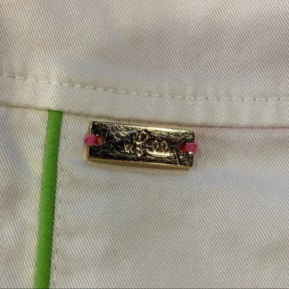 Lilly Pulitzer White A-Line Skirt Sz 8