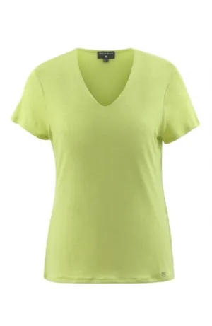 Lime Double Layer V-Neck Top