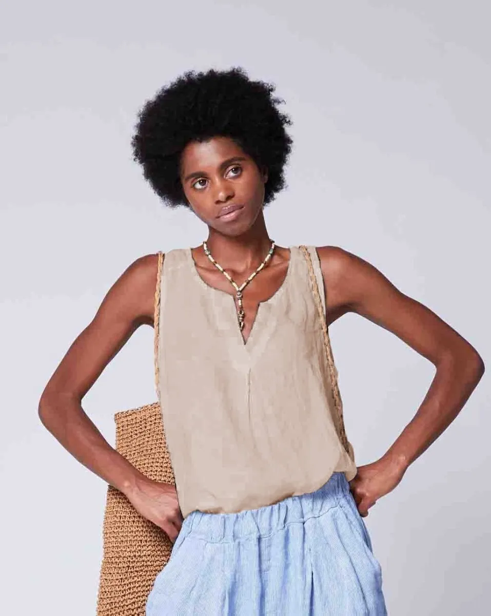 Linen Popover Tank