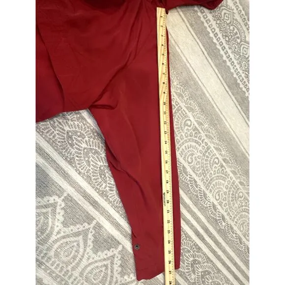 LL Bean Women's Red Trench Coat with Zip off Wool‎ Liner Size Petite Medium